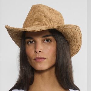 Aritzia Tan Woven Hat for Women